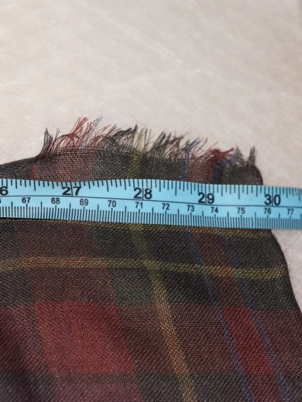 MISSONI Scarf Brown Red Check Wool Cashmere And Silk Blend ONE SIZE